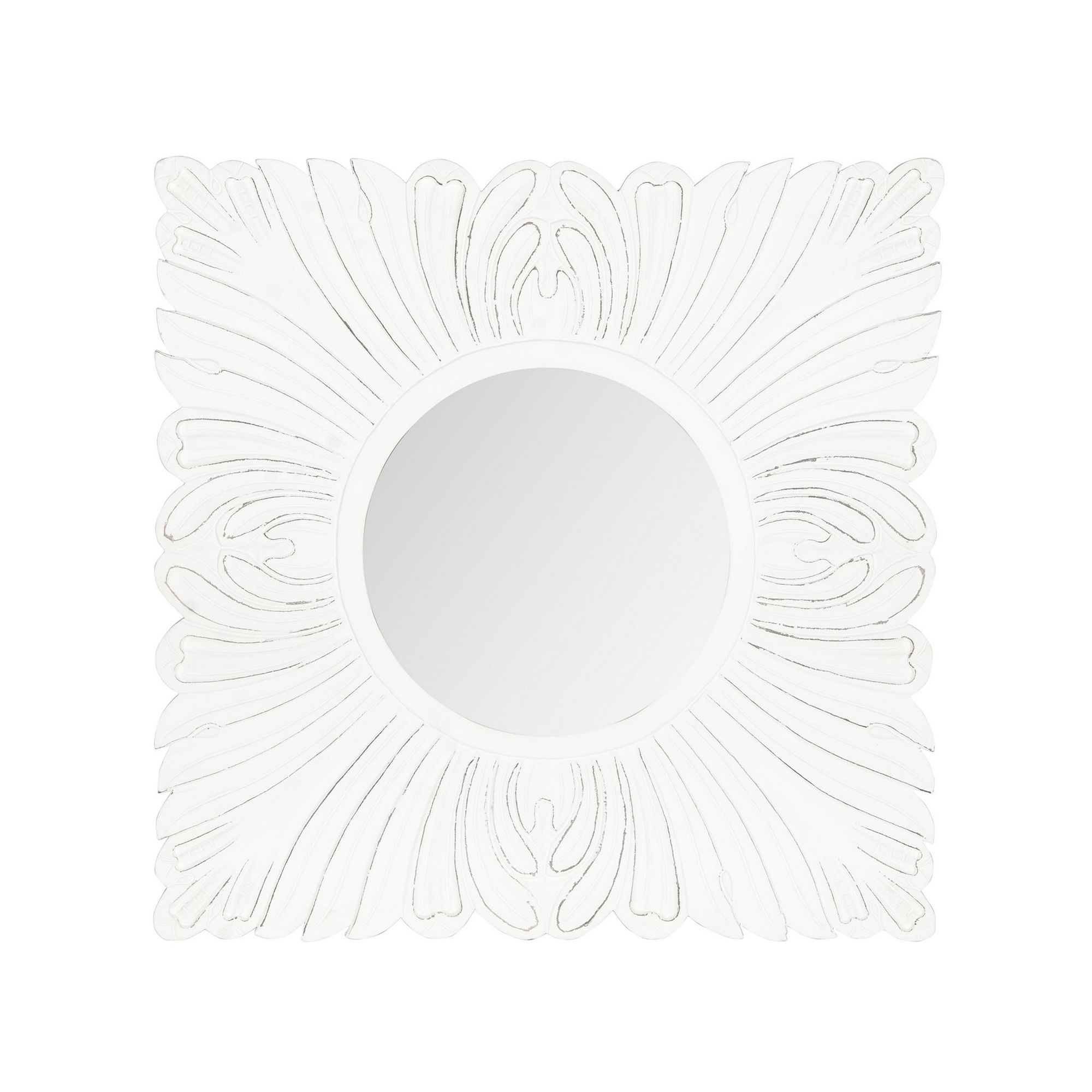 Safavieh Acanthus Wall Mirror, White