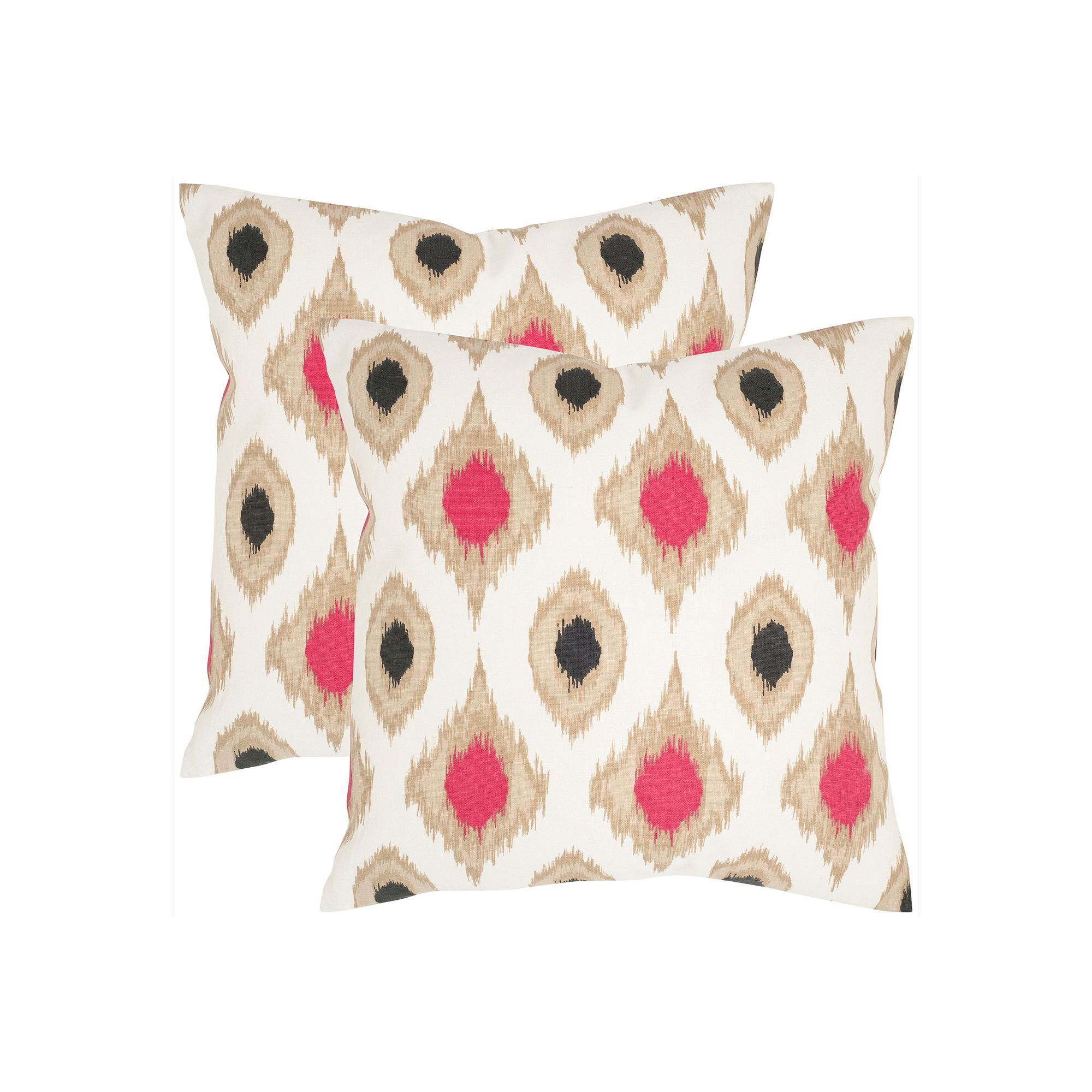 Miranda 2-piece 22 x 22 Throw Pillow Set, Brown