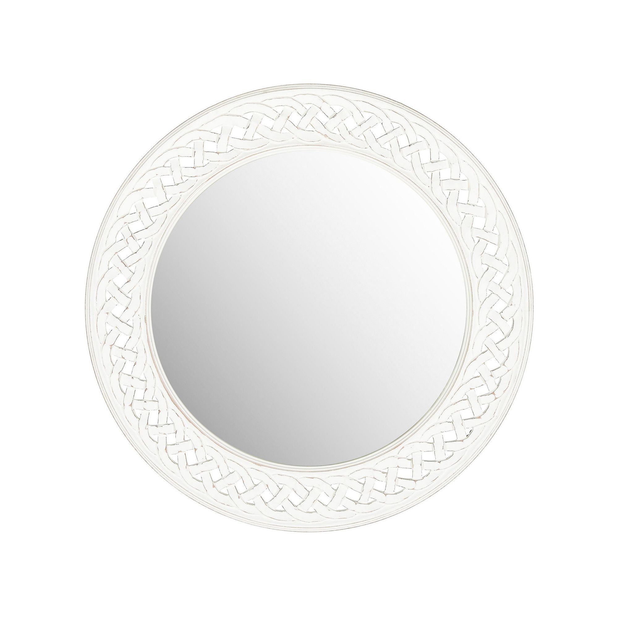 Safavieh Braided Wall Mirror, White