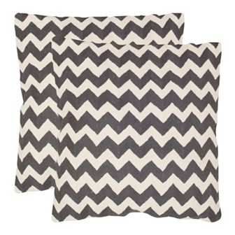 Chevron Tealea 2 pc 18'' x 18'' Throw Pillow Set