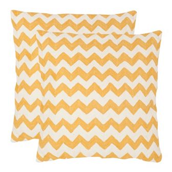 Chevron Tealea 2 pc 18'' x 18'' Throw Pillow Set