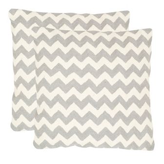 Chevron Tealea 2 pc 22'' x 22'' Throw Pillow Set