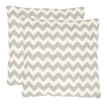 Chevron Tealea 2 pc 22'' x 22'' Throw Pillow Set
