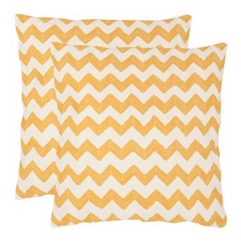 Chevron Tealea 2 pc 22'' x 22'' Throw Pillow Set