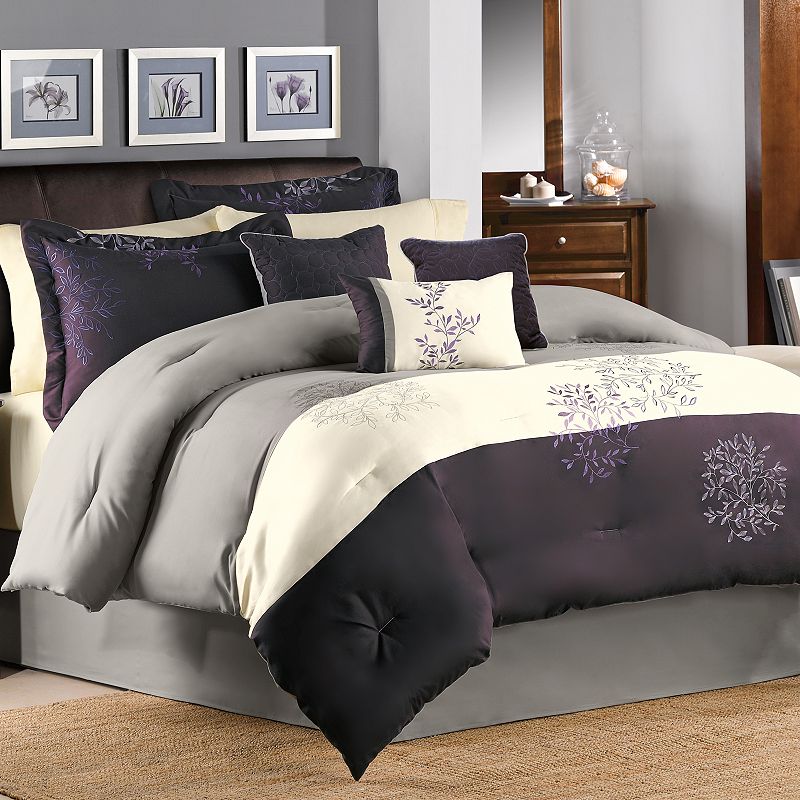 Muren 7-pc. Comforter Set, Purple, Queen