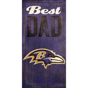 Baltimore Ravens Best Dad Sign