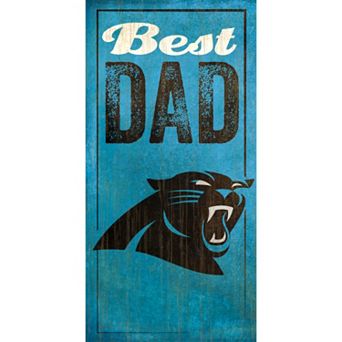 Carolina Panthers Best Dad Sign