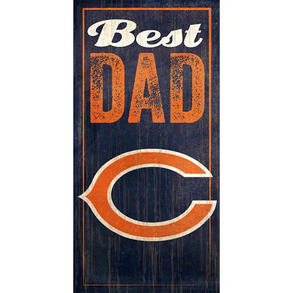 Chicago Bears Best Dad Sign