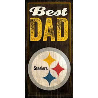 Pittsburgh Steelers Best Dad Sign