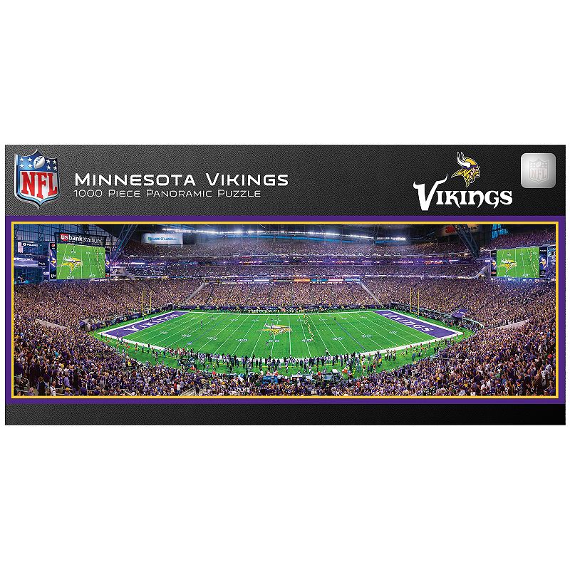 Minnesota Vikings Stadium Panoramic 1000-Piece Puzzle, Multicolor