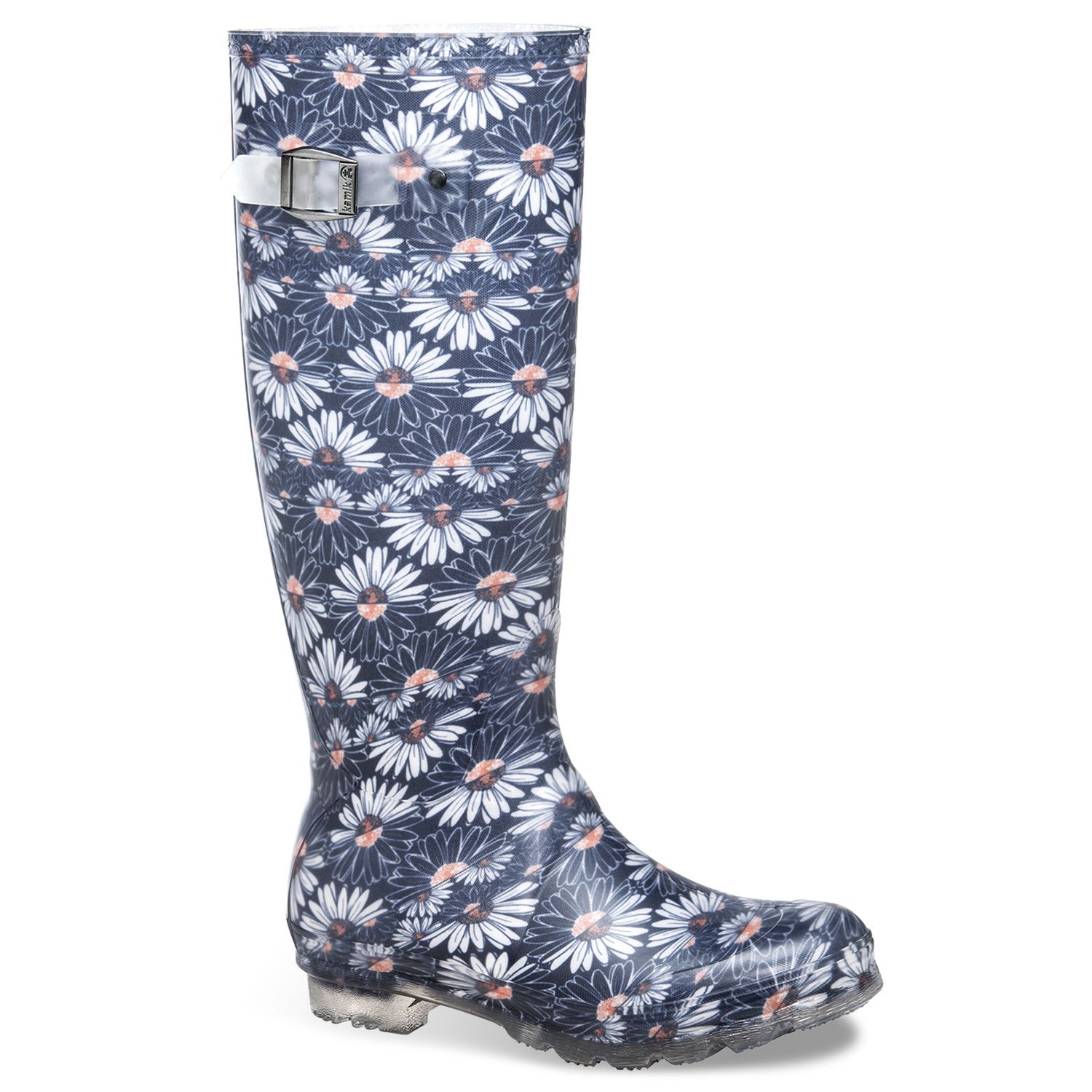 kamik floral rain boots