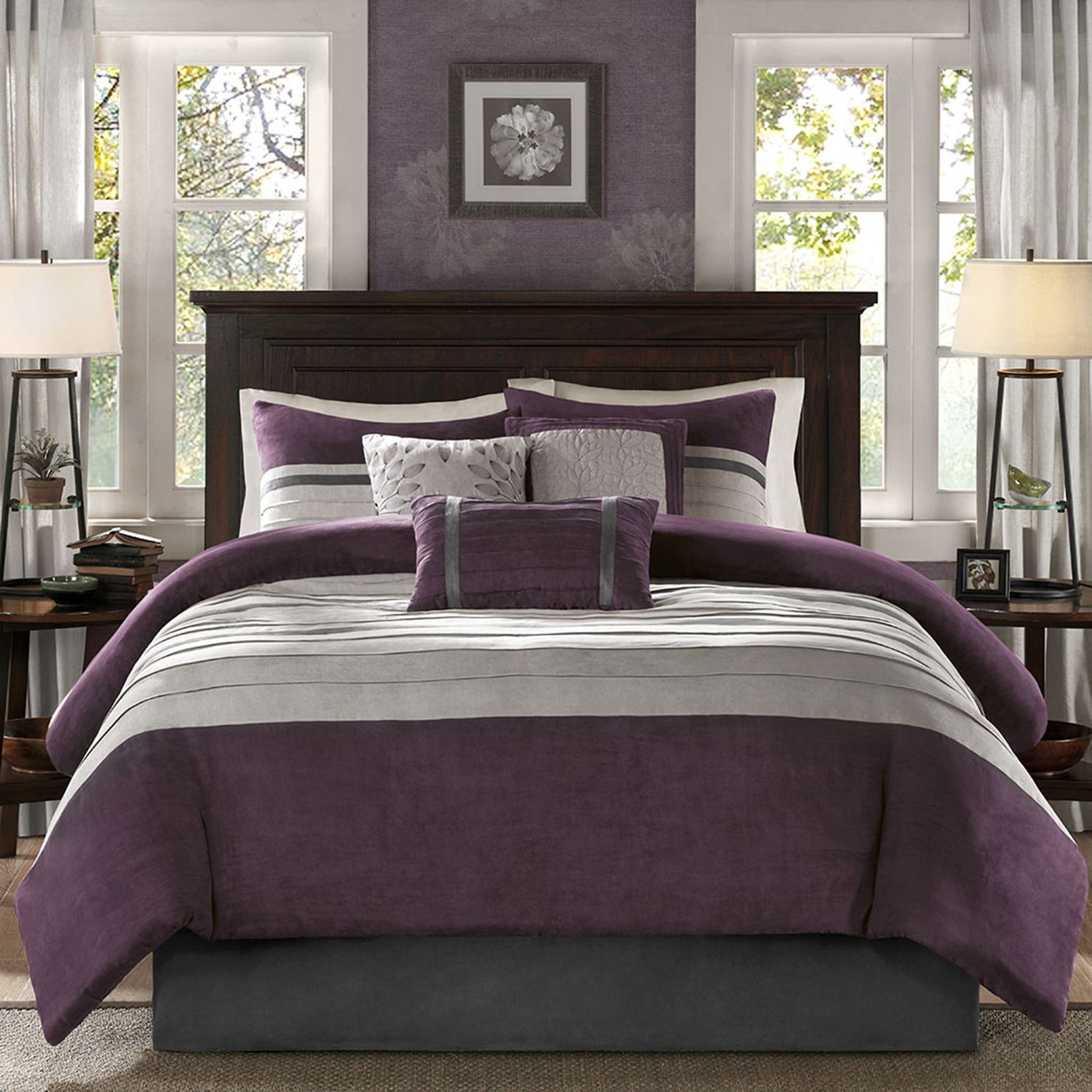 Queen Size Bedspreads Kohls Hanaposy   1965886 Purple