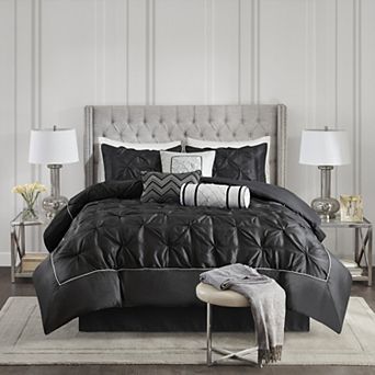 Madison Park Vivian 7 pc Tufted Comforter Set with Throw Pillows