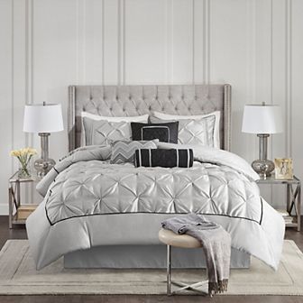 Madison Park Vivian 7 pc Tufted Comforter Set with Throw Pillows