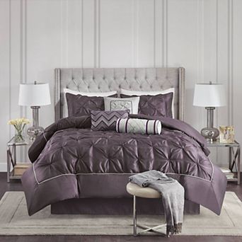 Madison Park Vivian 7 pc Tufted Comforter Set with Throw Pillows
