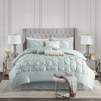 Madison Park Vivian 7 pc Tufted Comforter Set with Throw Pillows