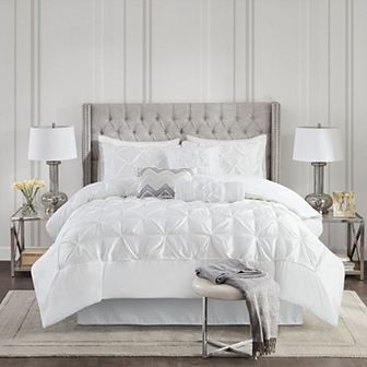 Madison Park Vivian 7 pc Tufted Comforter Set with Throw Pillows