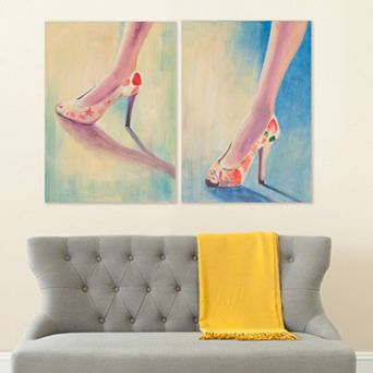 Safavieh 2 pc ''Summer Shoes'' Diptych Canvas Wall Art Set