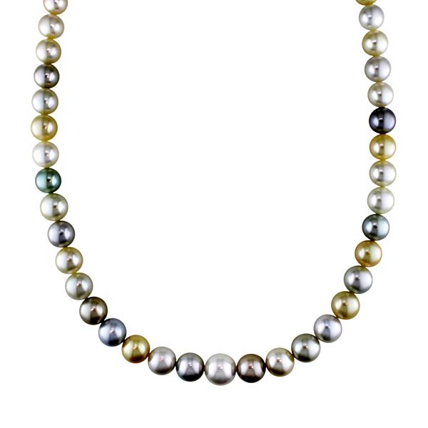 Stella Grace South Sea and Tahitian Cultured Pearl Necklace in 14k Gold ...