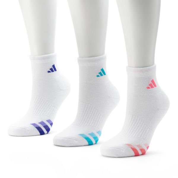 adidas 3-pk. ClimaLite Variegated Ankle Socks - Women