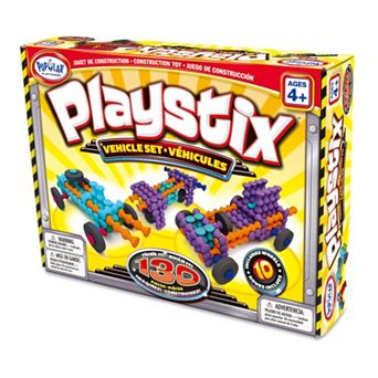 Playstix 130 pc Vehicle Set by Popular Playthings