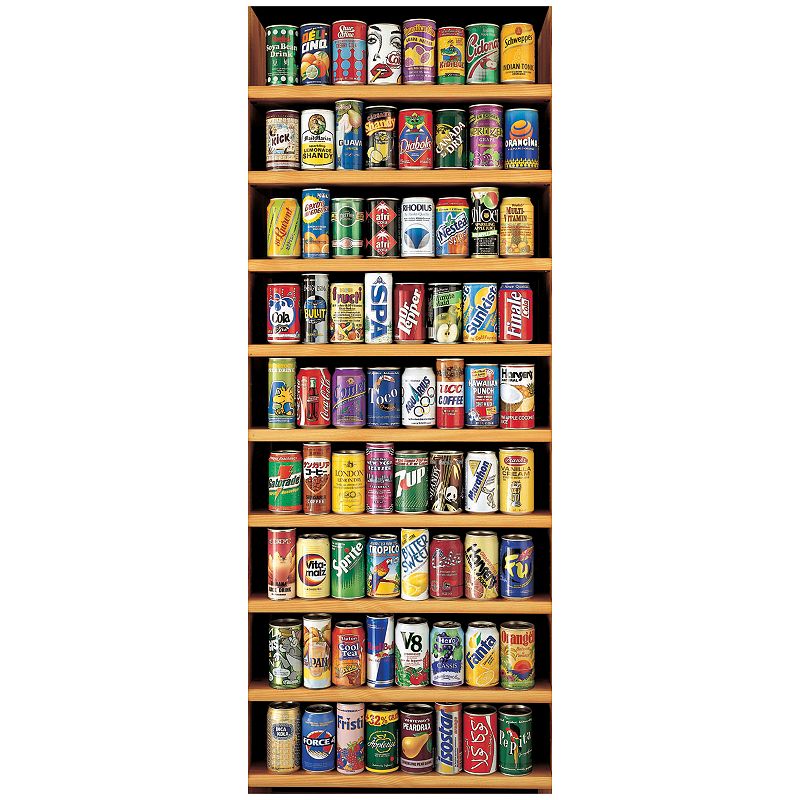 Soft Drink Cans 2,000-pc. Jigsaw Puzzle, Multicolor