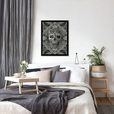 Americanflat ''Lace Skull'' Framed Wall Art