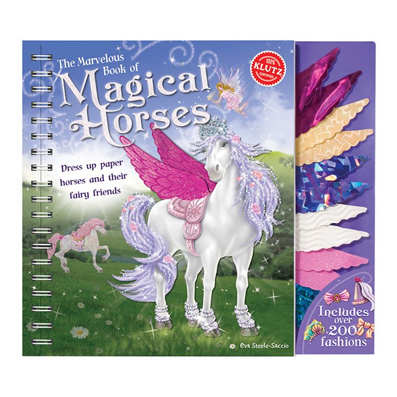 The Marvelous Book of Magical Horses Paper Doll Set by Klutz, Multicolor