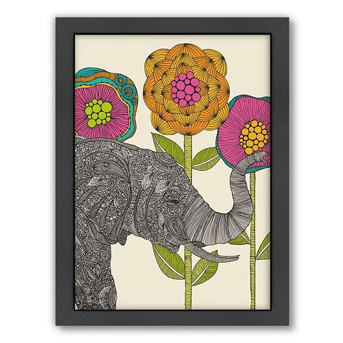 Americanflat ''Aaron'' Elephant Framed Wall Art