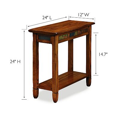 Leick Furniture Rustic Slate Finish End Table
