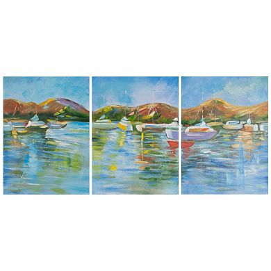 Safavieh 3-piece ''Sailor's Cove'' Triptych Canvas Wall Art Set