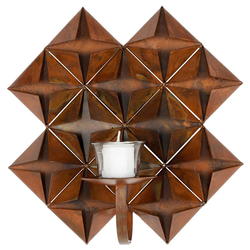 Safavieh Geometric Votive Sconce Candleholder, Brown