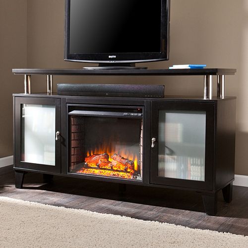 Southern Enterprises Liddell Media Console Electric Fireplace