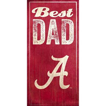 Alabama Crimson Tide Best Dad Sign