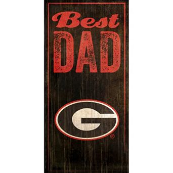 Georgia Bulldogs Best Dad Sign