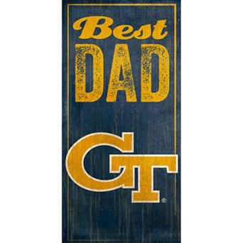 Georgia Tech Yellow Jackets Best Dad Sign