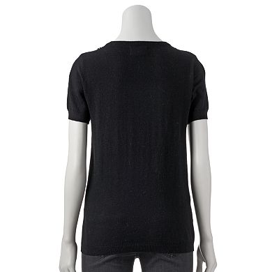 Women's ELLE™ Embellished Collar Sweater