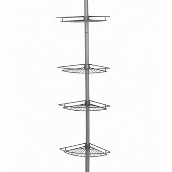 Zenna Home 4 tier Tension Pole Shower Organizer