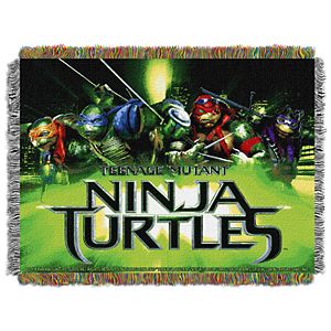 Teenage Mutant Ninja Turtles Movie Poster Tapestry Throw