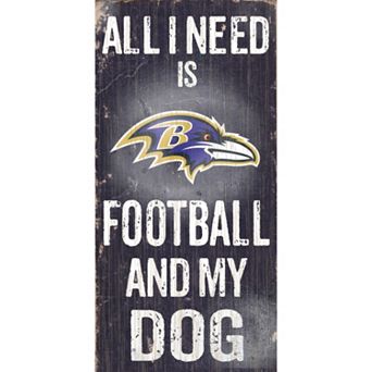 Baltimore Ravens Football and My Dog Sign