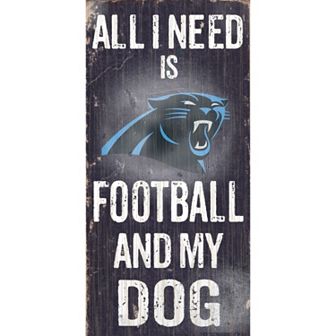 Carolina Panthers Football and My Dog Sign