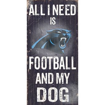 Carolina Panthers Football and My Dog Sign