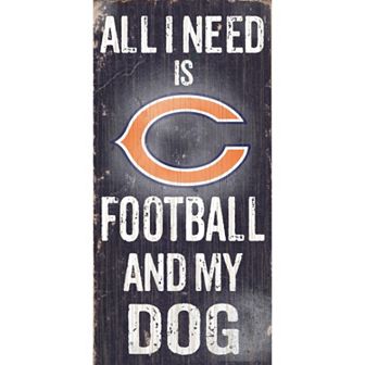 Chicago Bears Football and My Dog Sign