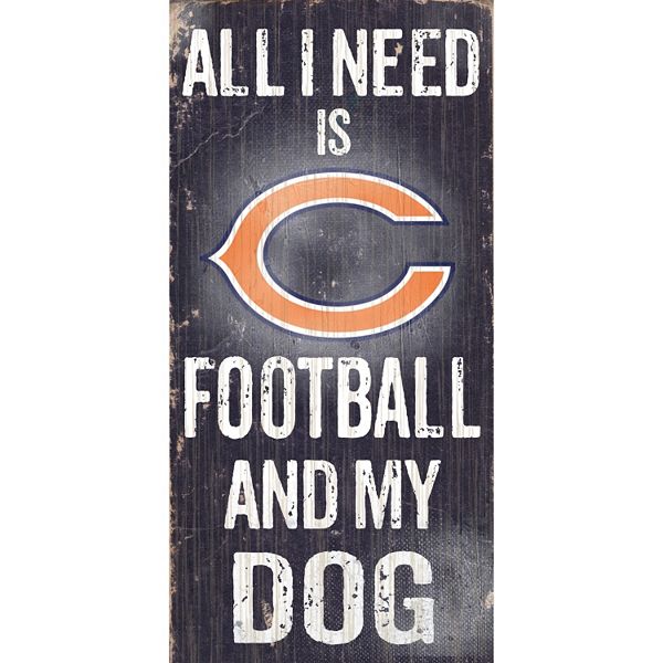 Chicago Bears Football and My Dog Sign