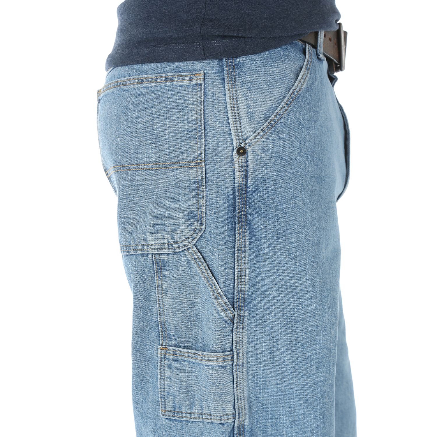 Wrangler Authentics Herren Classic Carpenter Jeans – Lässige Arbeitshose Mit Werkzeugtaschen