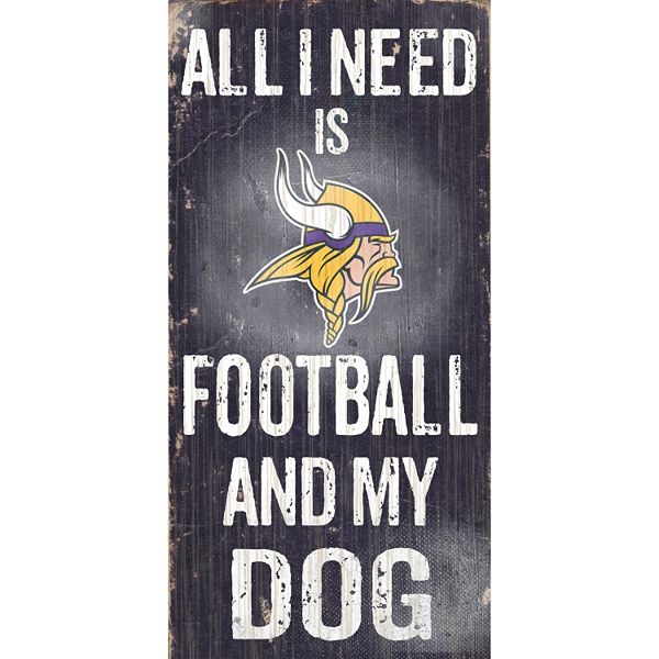 Minnesota Vikings Football and My Dog Sign