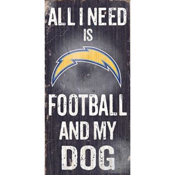 San Diego Chargers Football and My Dog Sign