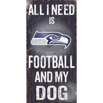 Seattle Seahawks Football and My Dog Sign