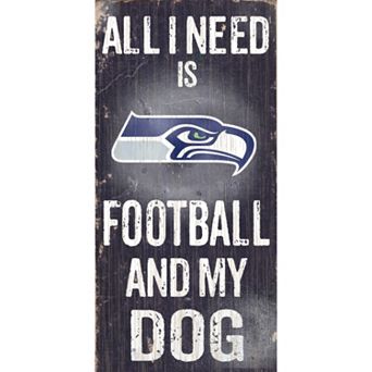 Seattle Seahawks Football and My Dog Sign