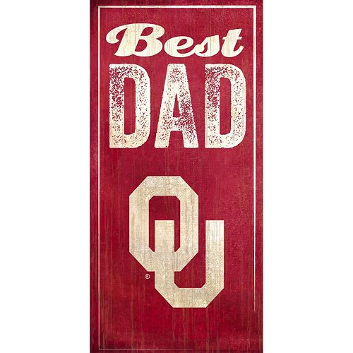 Oklahoma Sooners Best Dad Sign